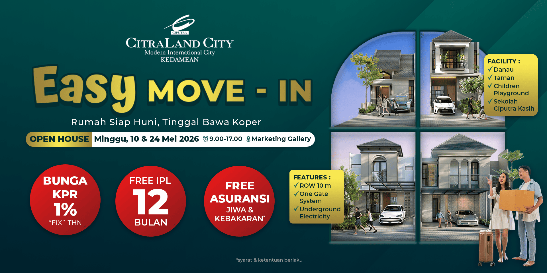 Rumah siap huni di CitraLand City Kedamean Gresik dengan lingkungan modern dan fasilitas lengkap