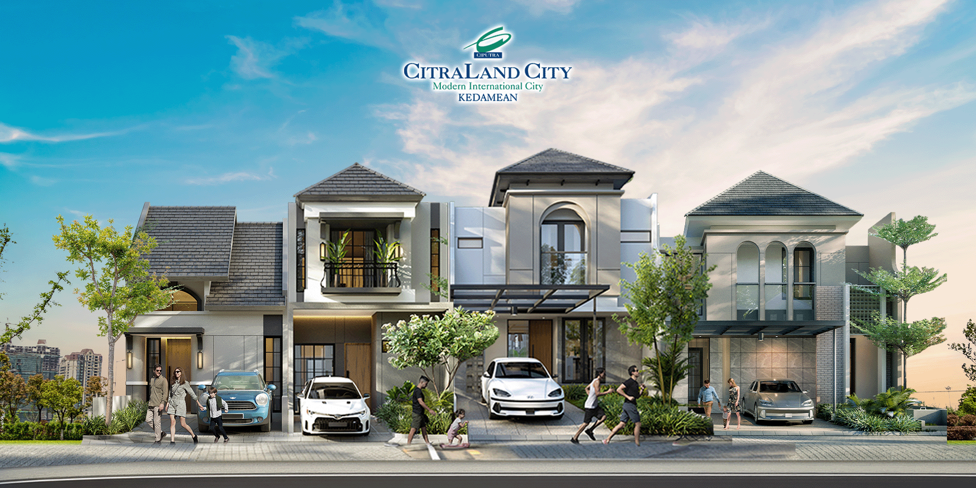 Rumah siap huni modern di CitraLand City Kedamean Gresik dengan desain elegan, lingkungan premium, ROW jalan 10 meter, dan fasilitas lengkap untuk keluarga muda serta investasi properti.